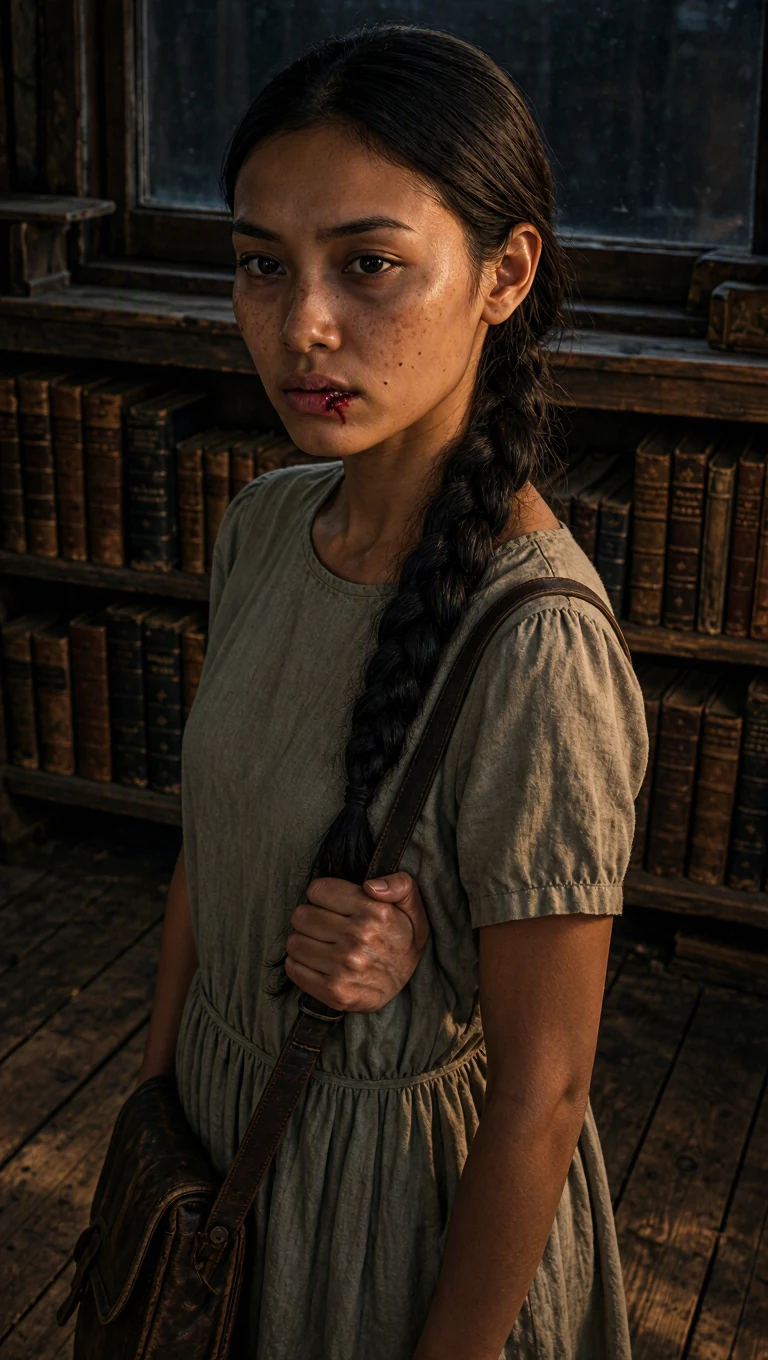 The young woman stares at the lamp, remembering the scarred Alpha's name, her shoulders tight.