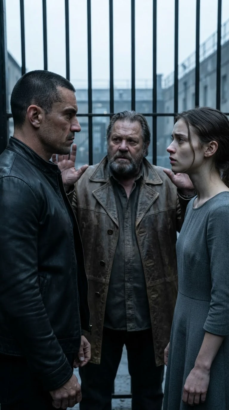 The Beta gestures at the young woman dismissively while her father pleads with open hands.