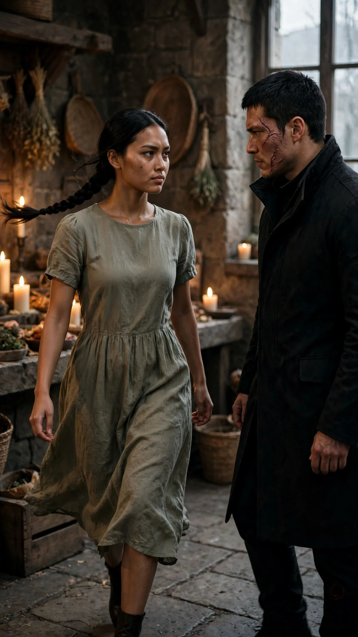 Tamsin takes a step closer and challenges him to seal the bargain.