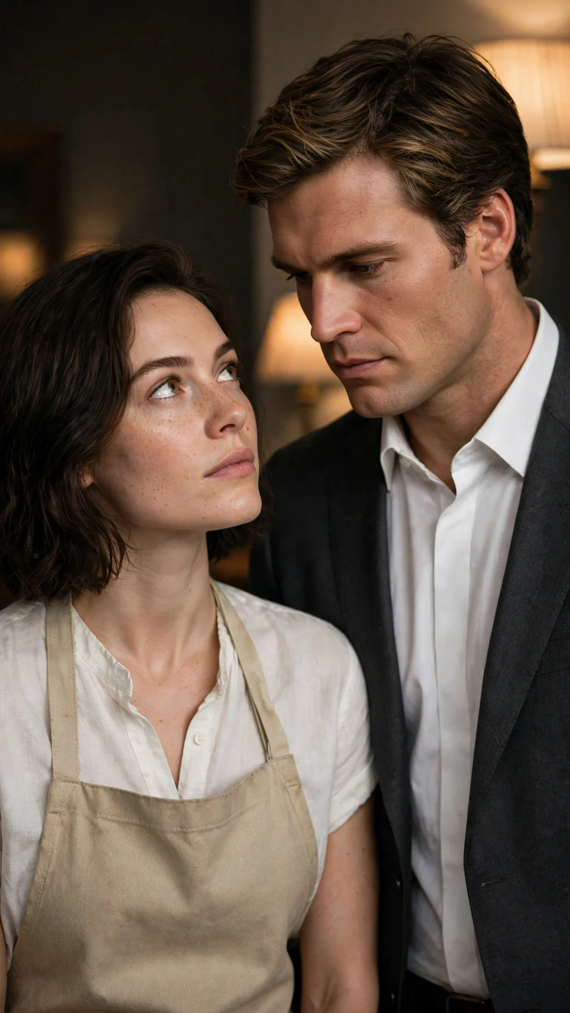 Isla does not step back, chin up, eyes on Declan's.