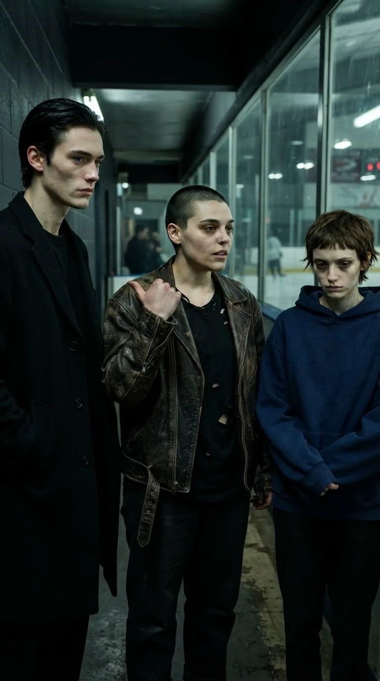 Cassian asks who she is; Juno answers cheerfully, Marnie frozen beside her.