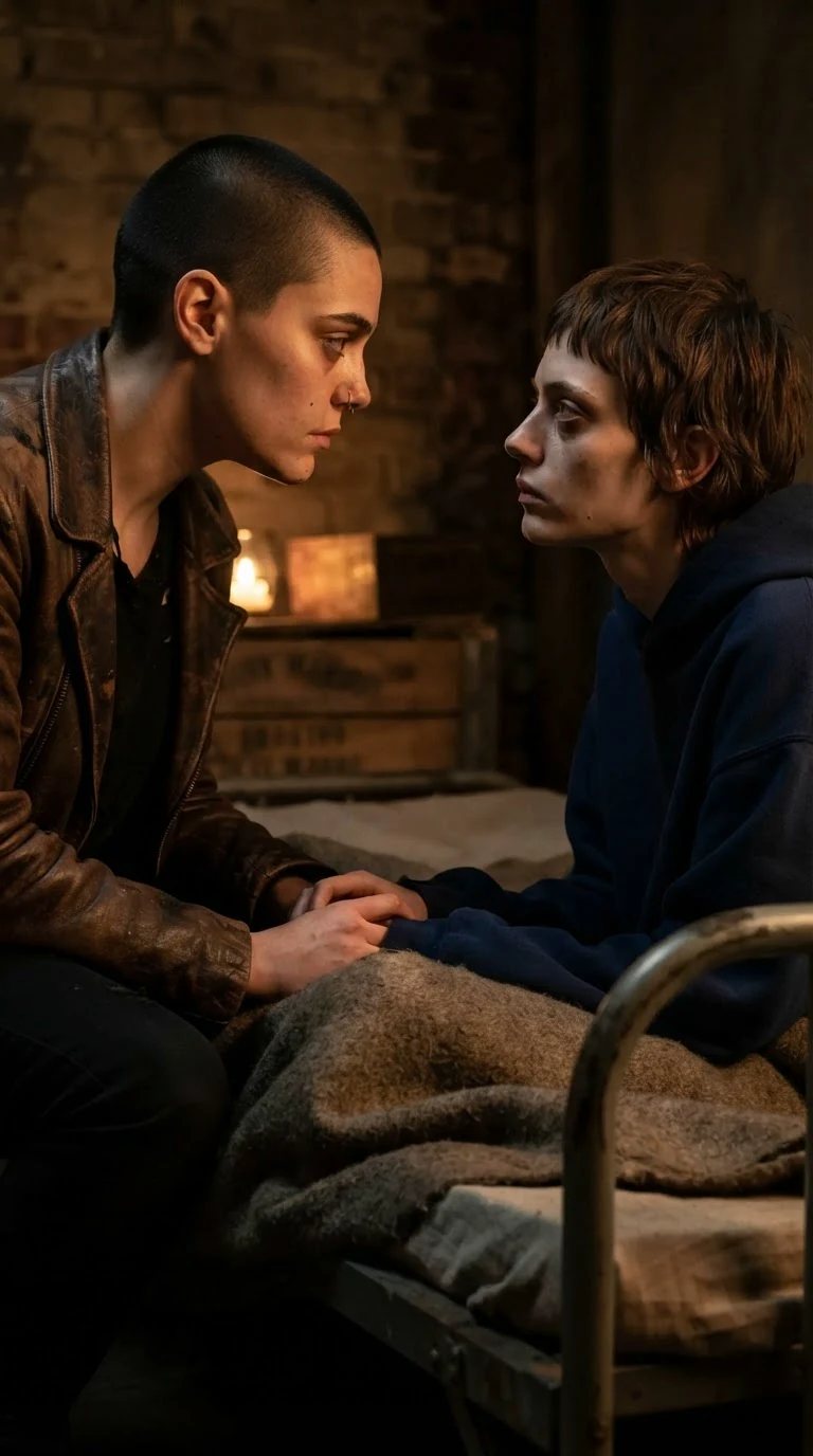 Juno meets Marnie's eyes, her expression hard and steady.