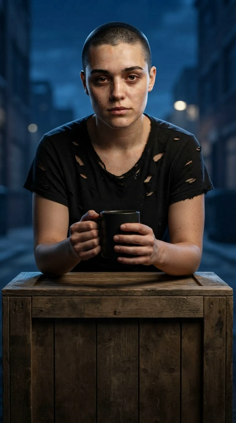 Juno holding her mug perfectly level, eyes fixed on Marnie.