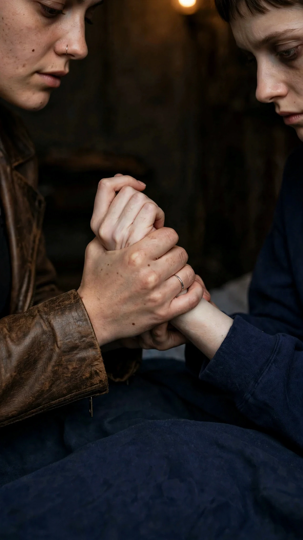 Juno's hand clamped round Marnie's wrist.