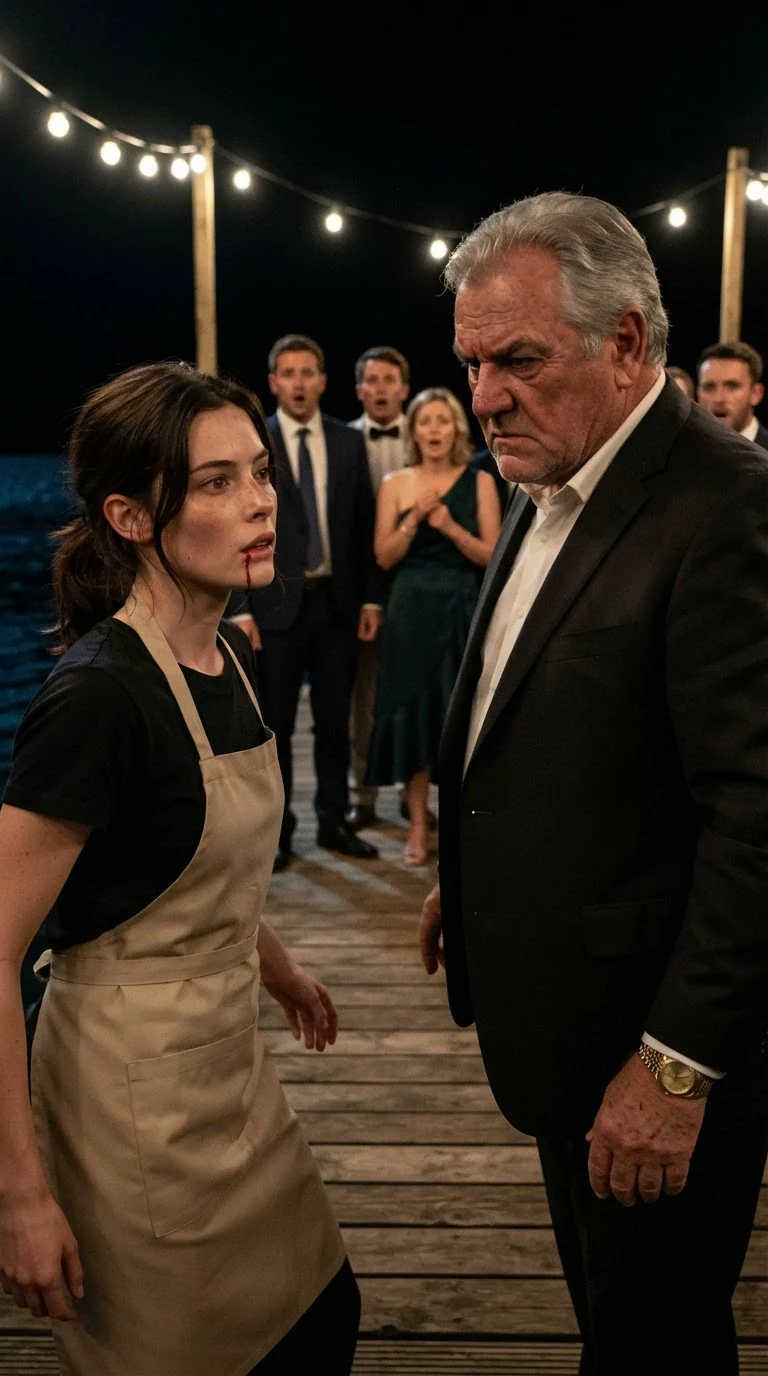 Vittorio slaps Renata across the face at the party.