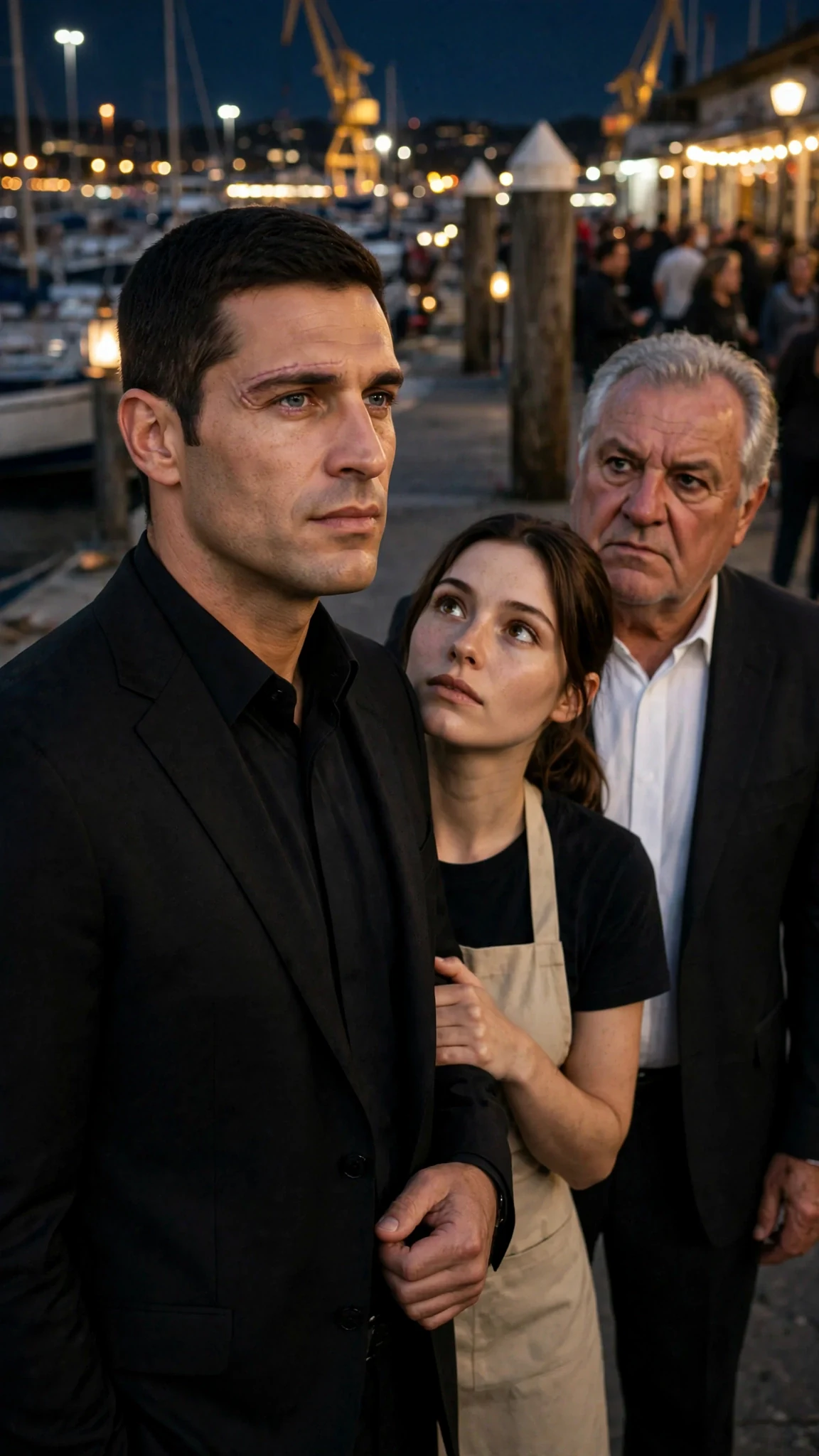 Saverio steps between Renata and Vittorio, gray eyes flat and hard.